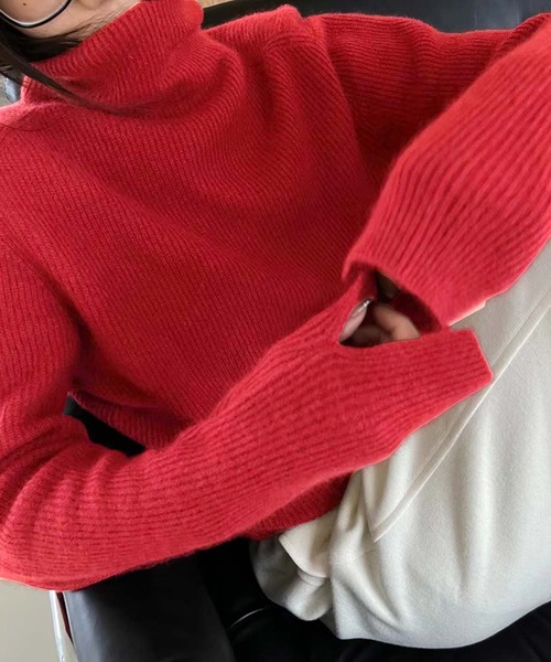 「Doula Doula」 タートルネックニット FREE ブラック レディース_画像2