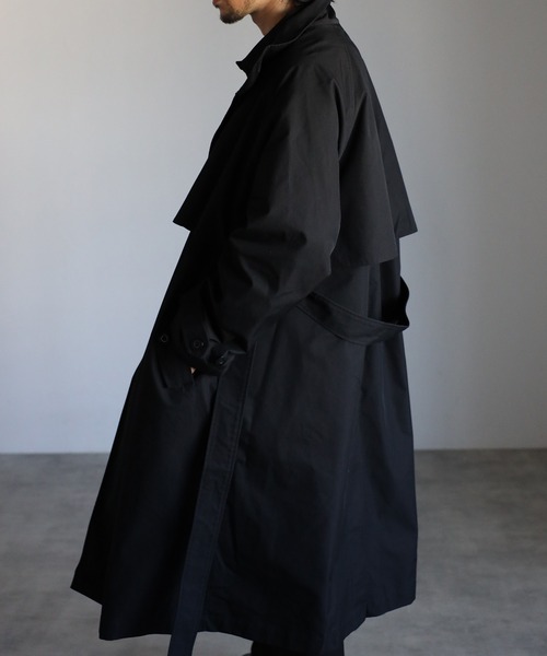 「CREARE -LINO-」 トレンチコート M カーキ メンズの画像2