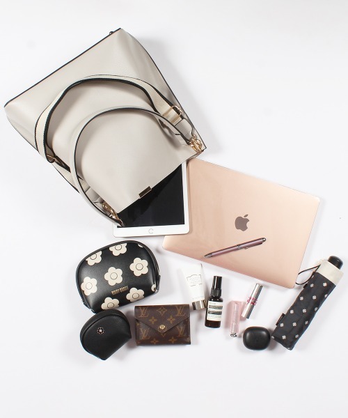 「12Twelve Agenda」 2WAYバッグ FREE チャコールグレー レディース_画像4