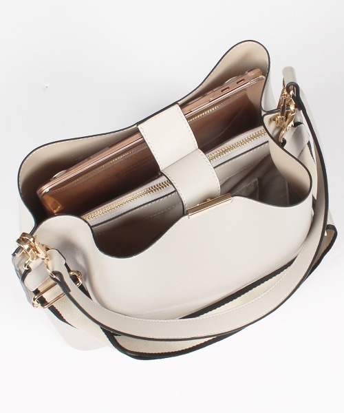 「12Twelve Agenda」 2WAYバッグ FREE チャコールグレー レディース_画像5