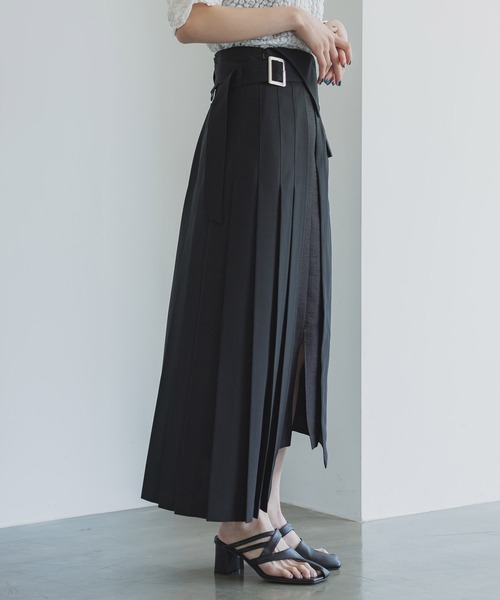 「UNITED TOKYO」 プリーツスカート 1 ベージュ レディース_画像5