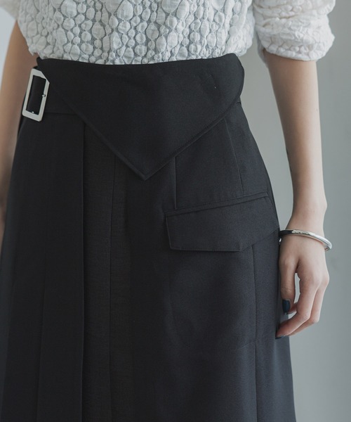 「UNITED TOKYO」 プリーツスカート 1 ベージュ レディース_画像9