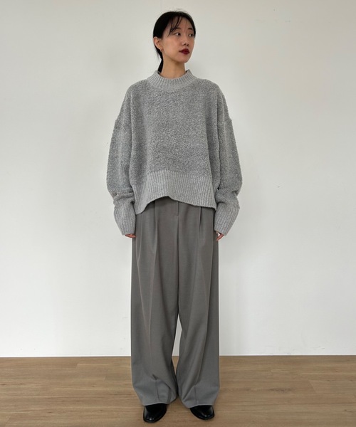 「Didot.showroom」 長袖ニット FREE グレー レディース_画像2