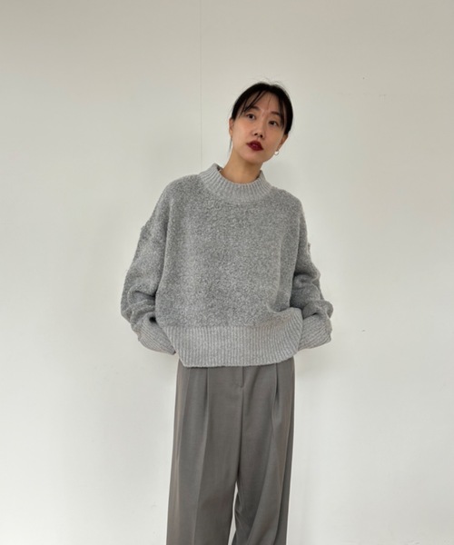 「Didot.showroom」 長袖ニット FREE グレー レディース_画像3