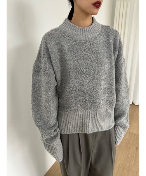 「Didot.showroom」 長袖ニット FREE グレー レディース_画像8