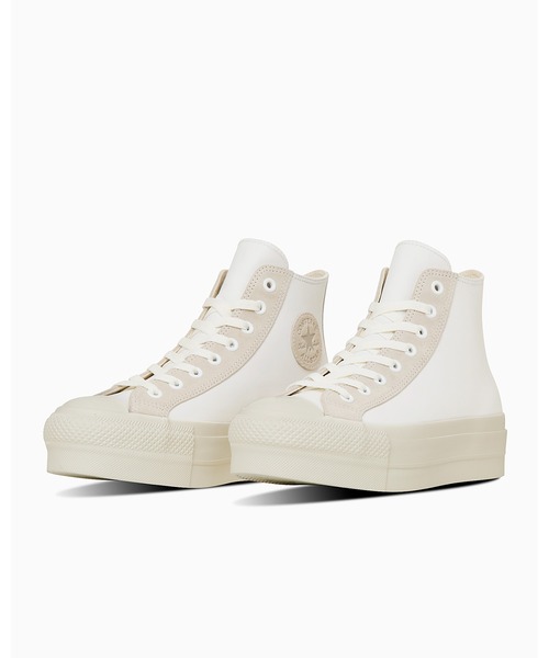 スニーカー 「直営店限定」LEATHER ALL STAR (R) LIFTED HI / レザー　オールスター　(R)　リフテッド　ＨＩの画像