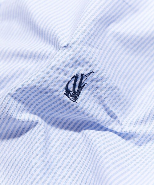 「NAUTICA」 半袖シャツ - サックスブルー メンズ_画像5