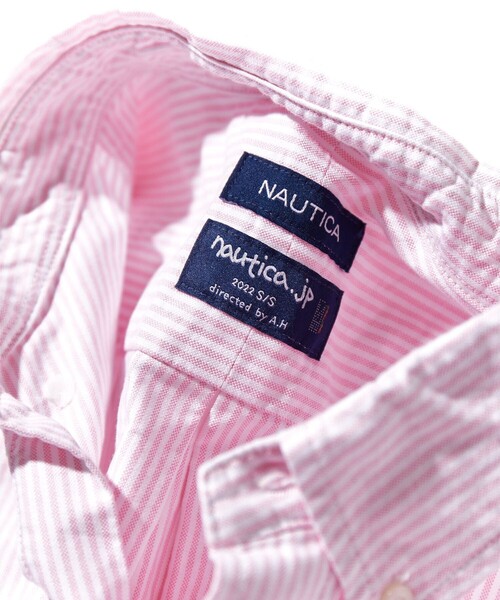 「NAUTICA」 半袖シャツ - サックスブルー メンズ_画像6