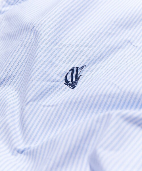 「NAUTICA」 半袖シャツ - サックスブルー メンズ_画像8