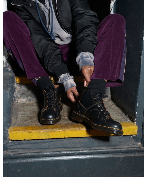 「Dr. Martens」 ショートブーツ UK6 ブラック レディース_画像4