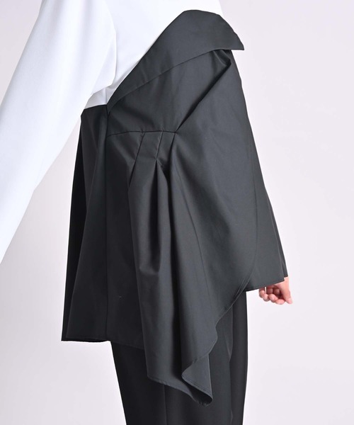 RAW FUDGE（ローファッジ） ブラウス シャツ アシメビスチェ風ブラウス