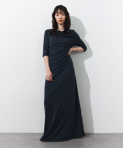 HANNE ワンピース ドレープデザインワンピース : ZOZOTOWN Yahoo!店