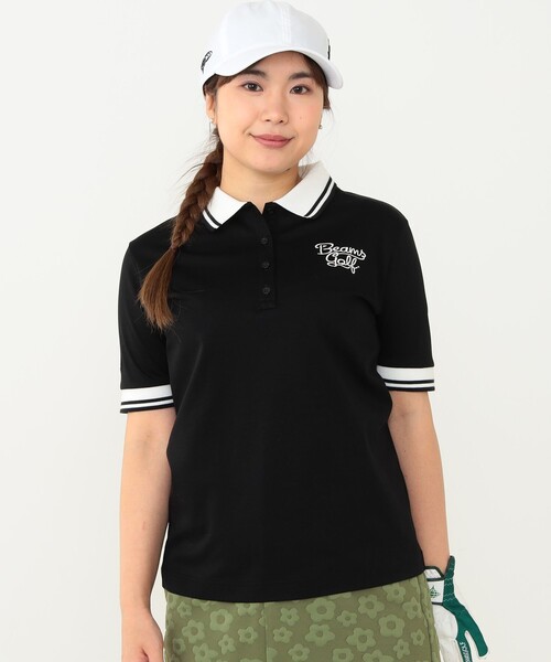BEAMS GOLF（ビームス ゴルフ） 半袖ポロシャツ MEDIUM ブラック