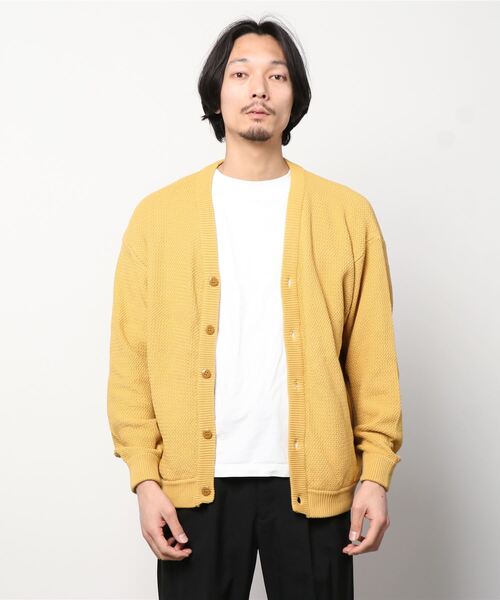 SKOOKUM（スクーカム） カーディガン LARGE マスタード メンズ 
