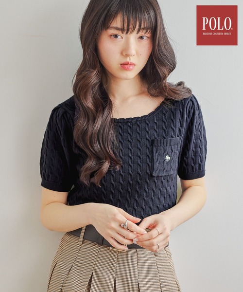 Heather（ヘザー） サマーニット ニット セーター 「POLO BCS(ポロ