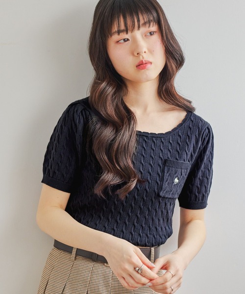 Heather（ヘザー） サマーニット ニット セーター 「POLO BCS(ポロ