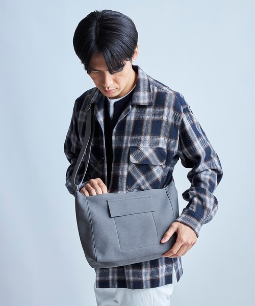 「UNION STATION」 ショルダーバッグ 7 グレー メンズ_画像9