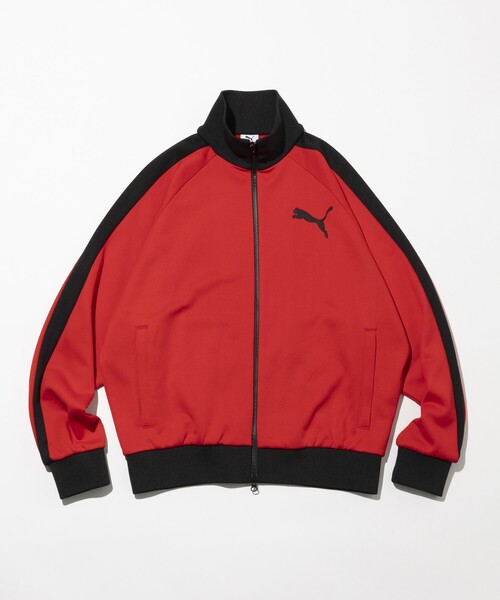 PUMA（プーマ） ジャージブルゾン LARGE レッド メンズ : ZOZOTOWN