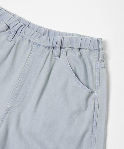 ワイドパンツ ジーンズ デニム デニムパンツ 「別注」Wrangler×EKAL　ライトデニムリラックスバギーパンツ レディースの画像