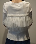 tシャツ MANOF TULLE FRILL ...の詳細画像1
