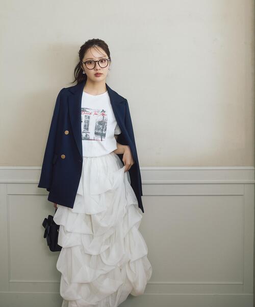 【so.C.hu 】 ボクシーバルーンスカートワイルドギガフリルジップワンピース PROPORTION BODY DRESSING（プロポーションボディドレッシング