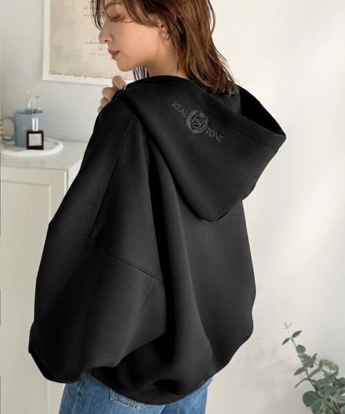 「classicalelf」 ジップアップパーカー LARGE ベージュ レディース_画像2