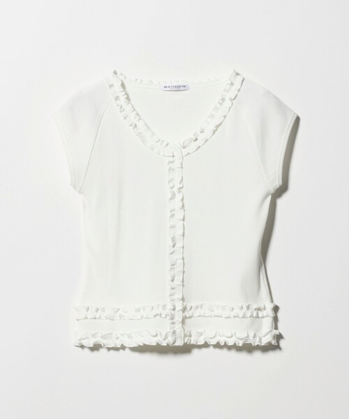 BEAUTY＆YOUTH UNITED ARROWS tシャツ 半袖 コットン リブ フリル 
