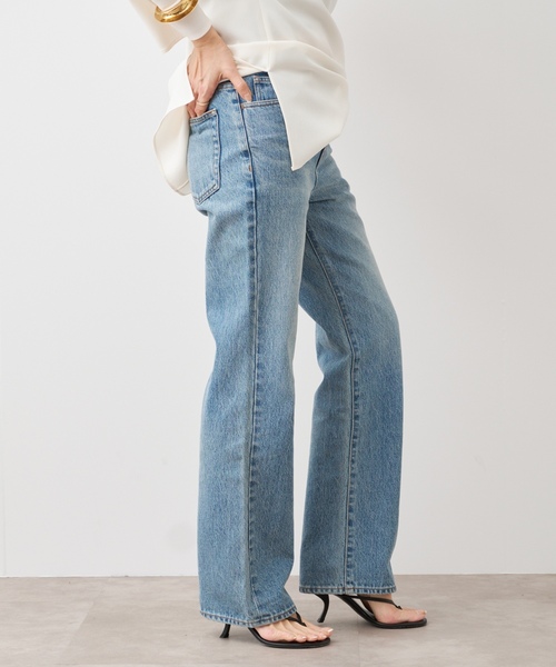 「EVERYDAY I LIKE.」 デニムパンツ 34 エメラルドブルー レディース_画像2