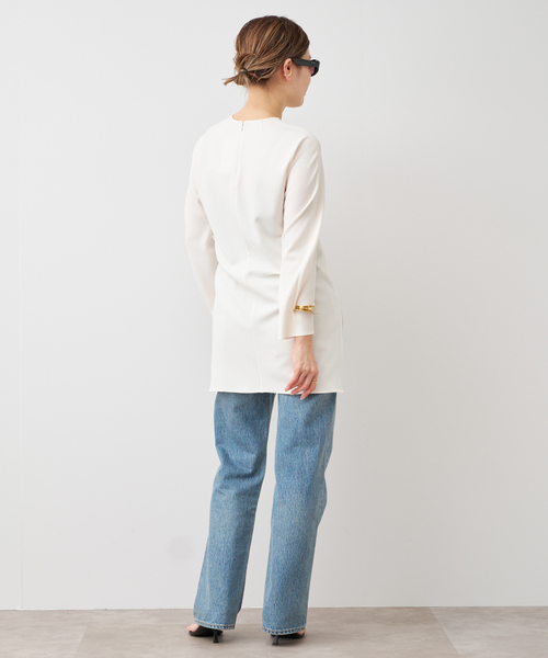 「EVERYDAY I LIKE.」 デニムパンツ 34 エメラルドブルー レディース_画像7