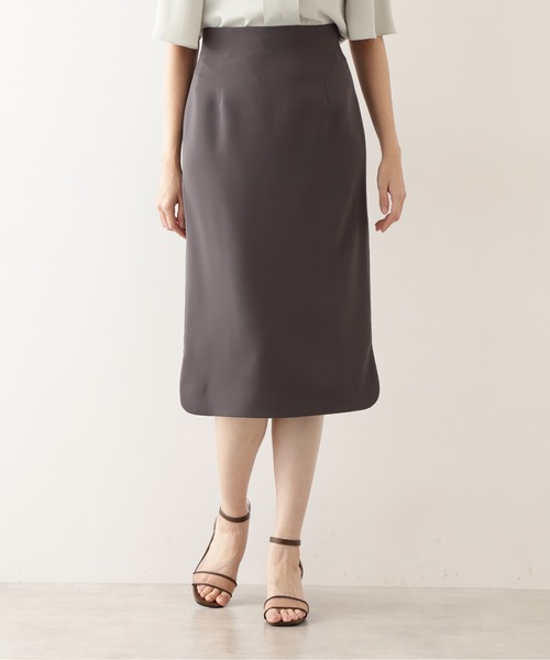 「NATURAL BEAUTY BASIC」 タイトスカート MEDIUM チャコールグレー レディース_画像5