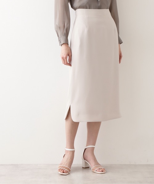 「NATURAL BEAUTY BASIC」 タイトスカート MEDIUM チャコールグレー レディース_画像8