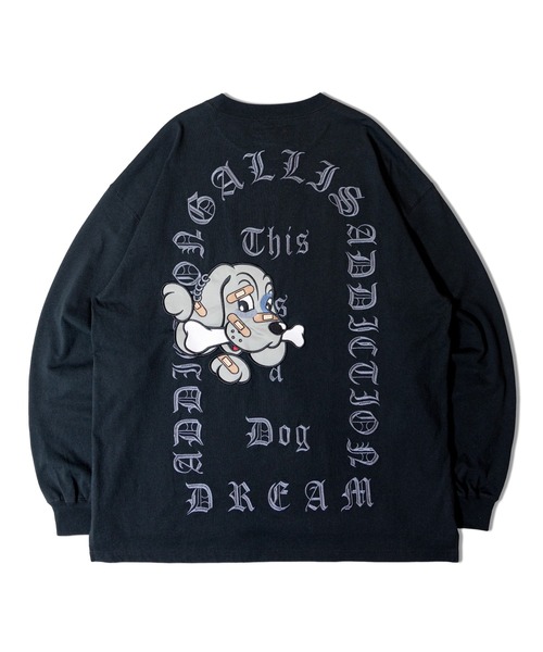 「GALFY」 長袖Tシャツ L ワイン メンズ_画像4