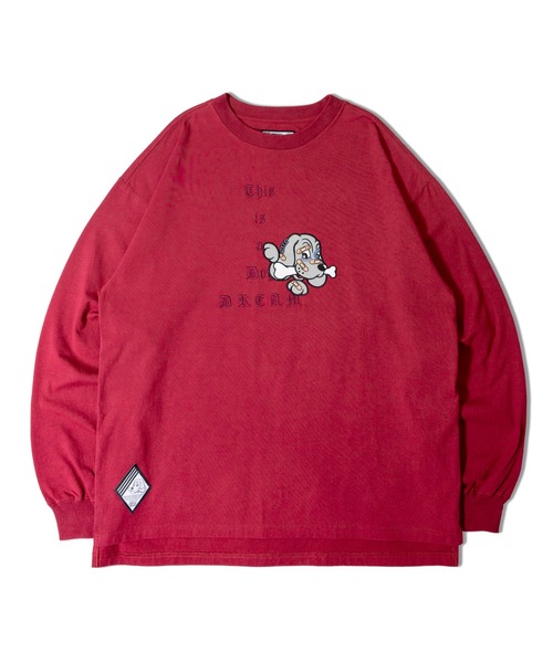 「GALFY」 長袖Tシャツ L ワイン メンズ_画像7