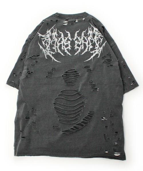 GALFY（ガルフィー） tシャツ GALFY−闇に溶かされし犬ダメージTee