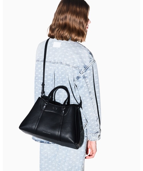 ARMANI EXCHANGE ★【タグ付新品】A|X 2WAYロゴハンドバッグ ARMANI EXCHANGE ハンドバッグ 「A|X アルマーニ エクスチェンジ」AX