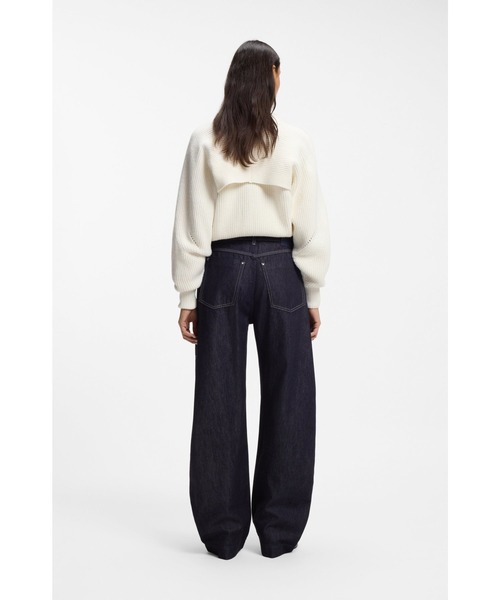 「BOSS」 デニムパンツ 29/30 ダークブルー レディース_画像5