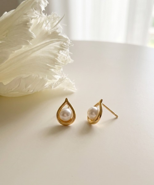 ピアス K10 淡水パールピアス レディース メンズ : ZOZOTOWN Yahoo!店