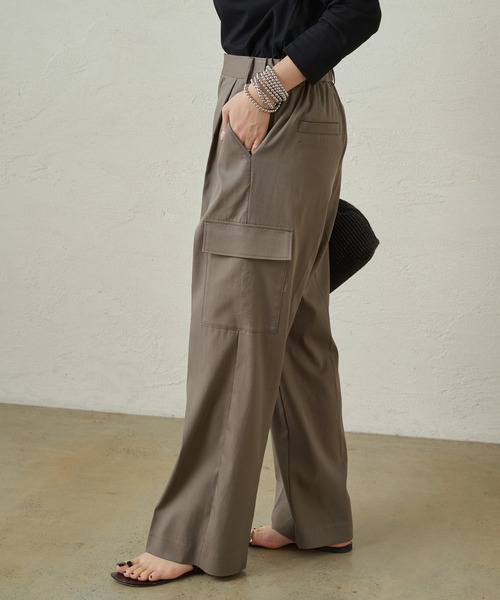 「LOUNGEDRESS」 カーゴパンツ MEDIUM ブラック レディース_画像2