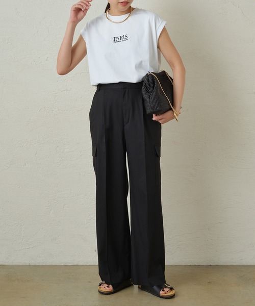 「LOUNGEDRESS」 カーゴパンツ MEDIUM ブラック レディース_画像6