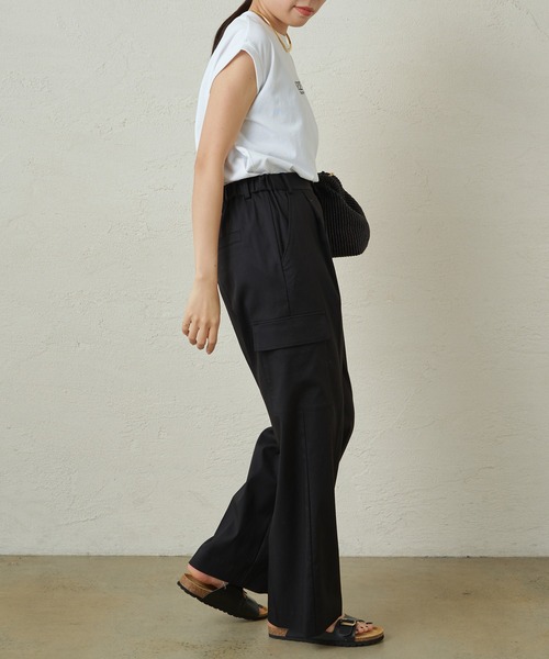 「LOUNGEDRESS」 カーゴパンツ MEDIUM ブラック レディース_画像7