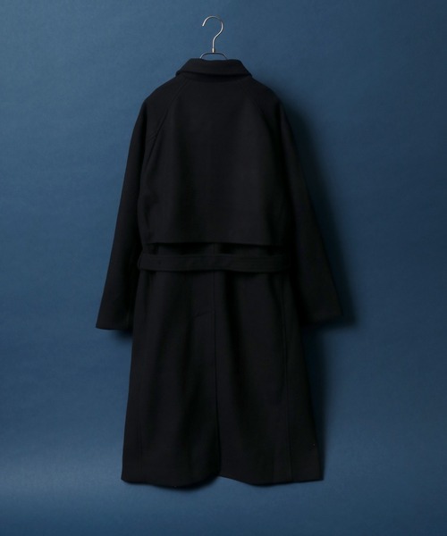 「ANPAS」 トレンチコート M チャコールグレー メンズ_画像3