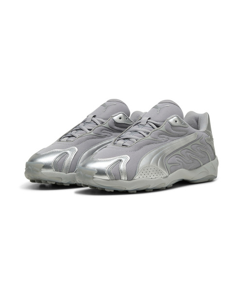「PUMA」 ローカットスニーカー 24.5cm イエロー×ブラック メンズ_画像4