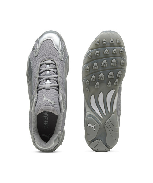 「PUMA」 ローカットスニーカー 24.5cm イエロー×ブラック メンズ_画像6