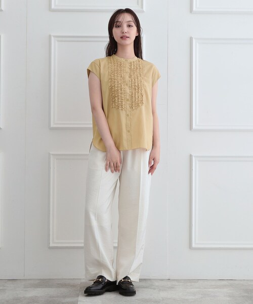 DRESSTERIOR（ドレステリア） ブラウス シャツ 半袖 フレンチスリーブ