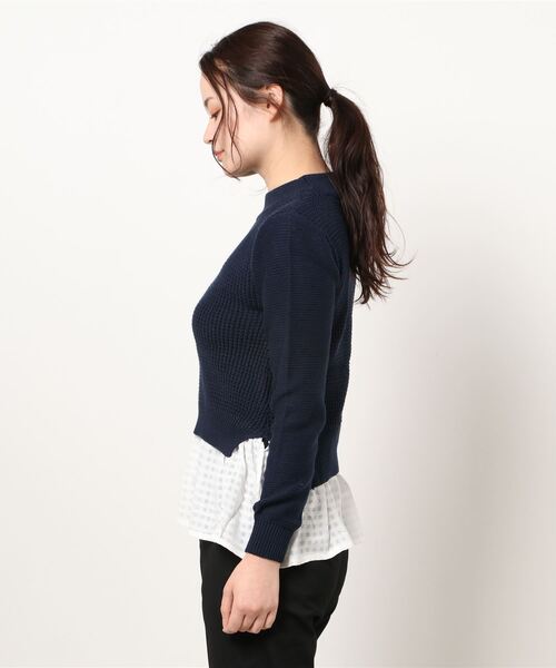 定番HOT ニット フリルシャツレイヤードニット ZOZOTOWN PayPayモール店 - 通販 - PayPayモール NEW定番