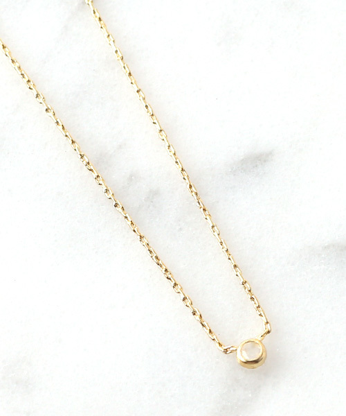 ANEMONE（アネモネ） ネックレス ゴールドフレームの誕生石ネックレス