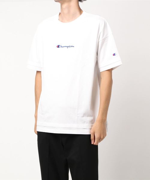 Tシャツ Tシャツ Champion 胸ロゴレイヤードtシャツ Zozotown Paypayモール店 通販 Paypayモール