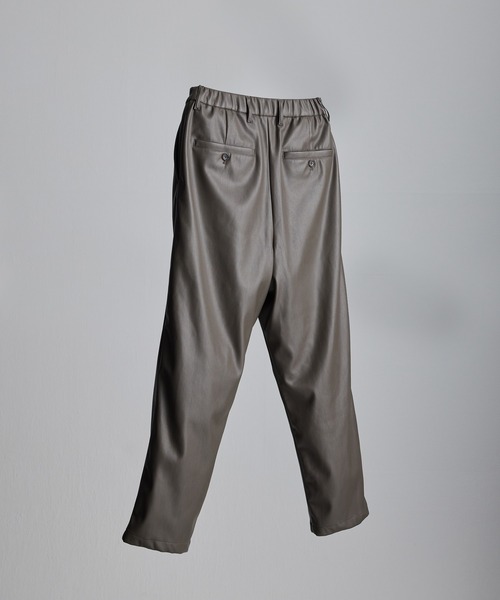 WYM LIDNM パンツ FAKE LEATHER TROUSERS -2021 S/S 2nd COLLECTION