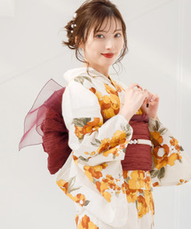 Dita 1人で着られる浴衣4点セット 和歌山染工日本染め Dita 1人で着られる浴衣セット 和歌山染工日本染め