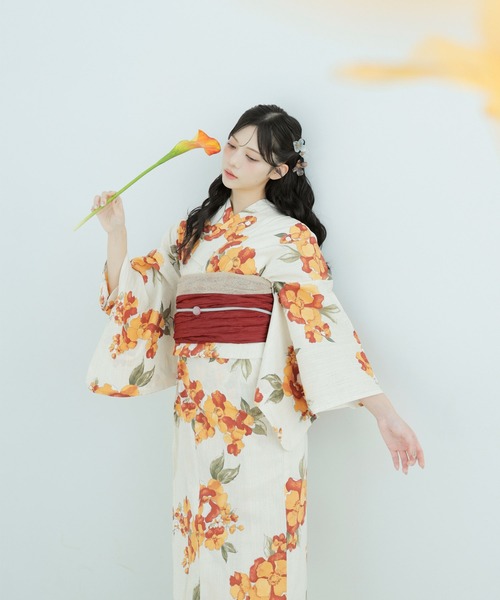 Dita（ディータ） ゆかた 浴衣 1人で着られる浴衣5点セット 和歌山染工